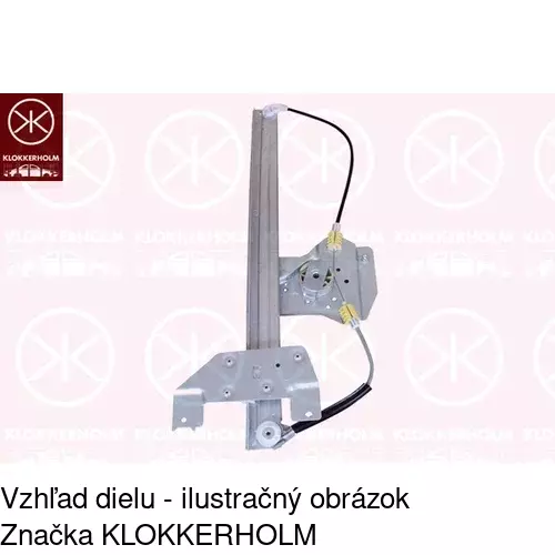 Elektrický mechanizmus okna dverí POLCAR 2352PSE2