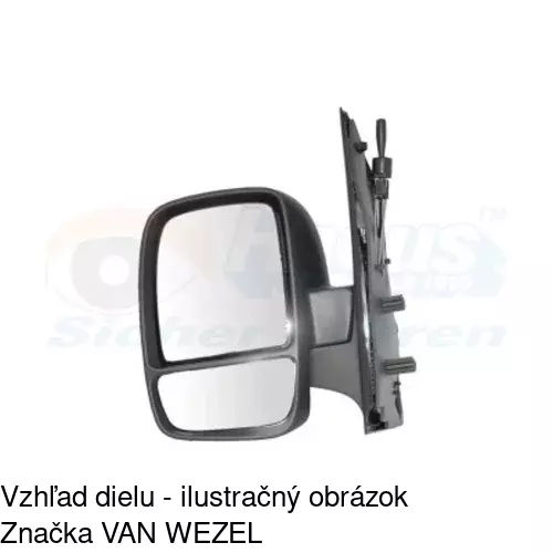 Vonkajšie zrkadlo 2396511M /POLCAR/ - obr. 3