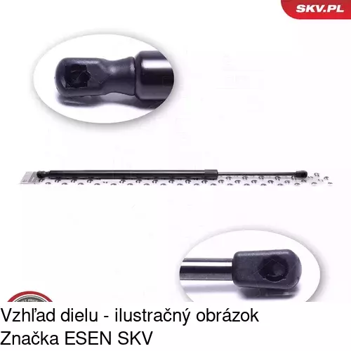 Plynová pružina 2422AB /POLCAR/ - obr. 3