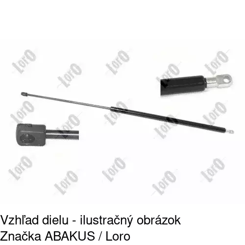 Plynová pružina 2431AB /POLCAR/ - obr. 1