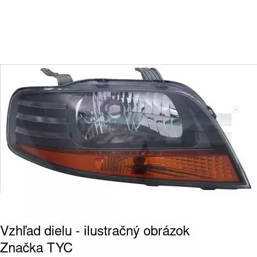 Hlavný reflektor 2500091E /POLCAR/ - obr. 1