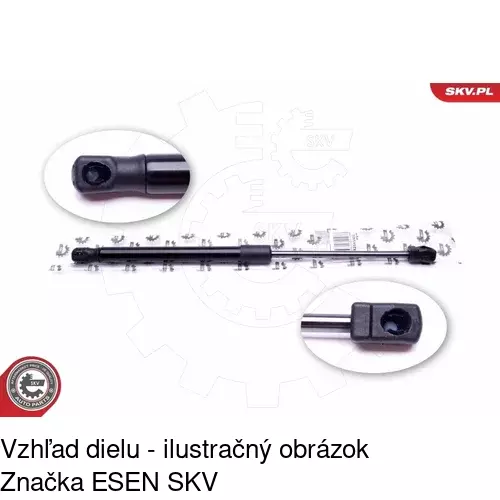Plynová pružina 2500AB /POLCAR/ - obr. 3