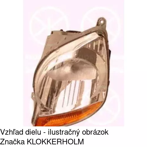 Hlavný reflektor 2501091E /POLCAR/ - obr. 1