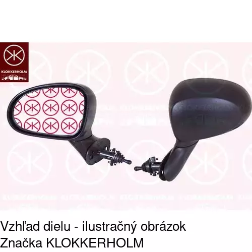 Vonkajšie zrkadlo 2501523E /POLCAR/ - obr. 1