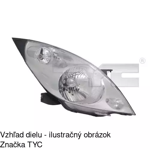 Hlavný reflektor POLCAR 2502100E
