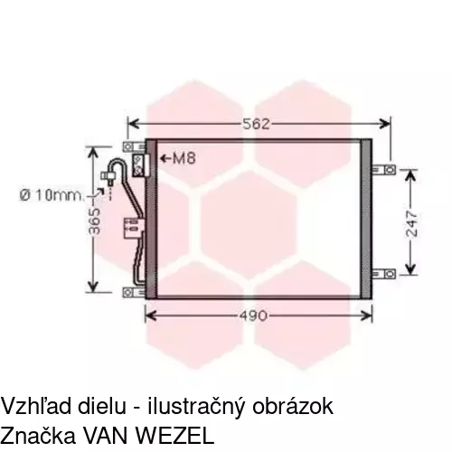 Chladiče klimatizácie POLCAR 2707K8C2