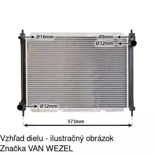 Chladiče vody 2711082K /POLCAR/ - obr. 1