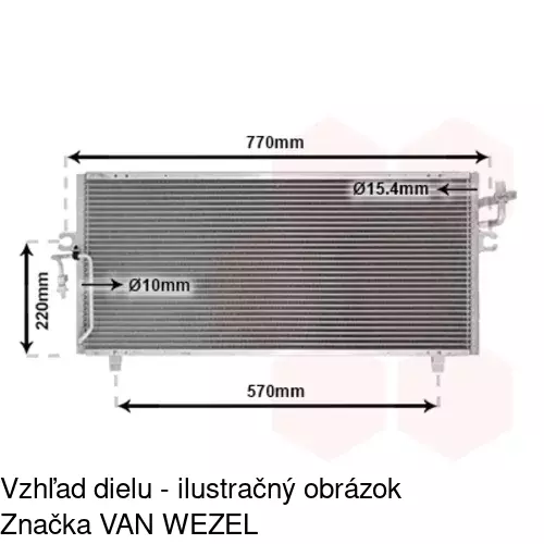 Chladiče klimatizácie 2732K82X /POLCAR/ - obr. 3