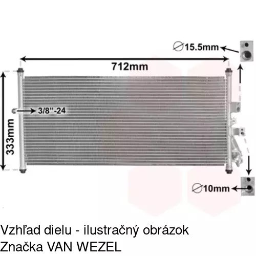 Chladiče klimatizácie 2755K8C3S /POLCAR/ - obr. 1