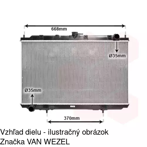 Chladiče vody 2756082K /POLCAR/ - obr. 2