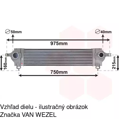 Chladiče vzduchu (Intercoolery) 2759J8-1 /POLCAR/ - obr. 1