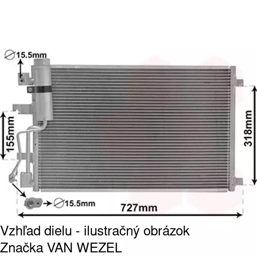 Chladiče klimatizácie 2759K8C3S /POLCAR/ - obr. 1