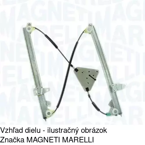 Mechanizmus sťahovania okna elektrický bez motora 2759PSG1 /POLCAR/ - obr. 2