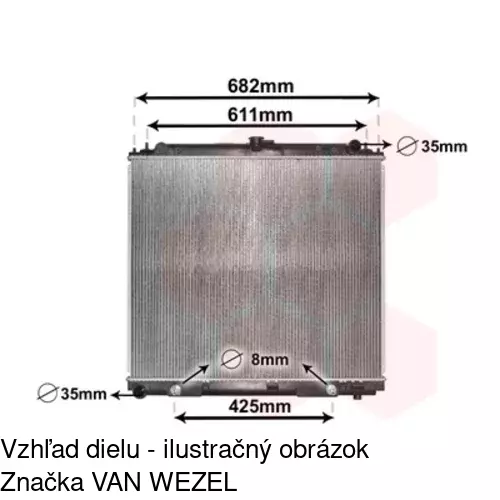 Chladiče vody POLCAR 2782084K