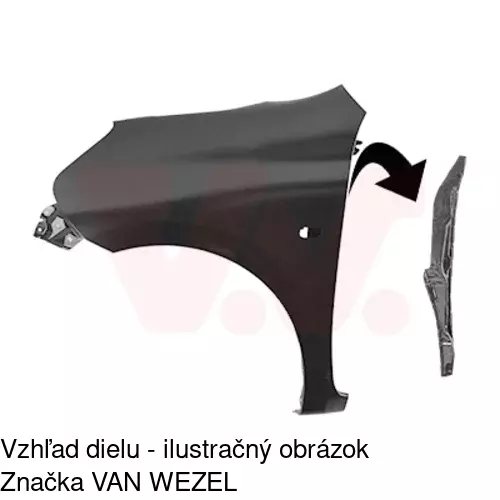 Predný blatník 27B101 /POLCAR/ - obr. 1