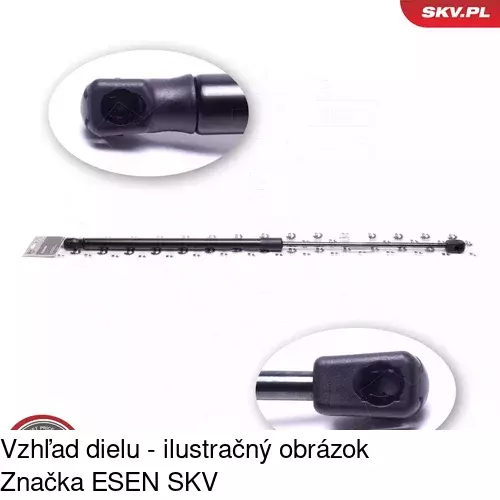 Plynová pružina 2820AS /POLCAR/ - obr. 3