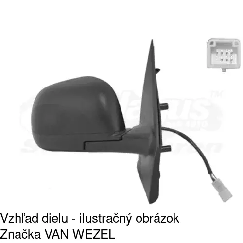 Vonkajšie zrkadlo 28U1524E /POLCAR/ - obr. 5
