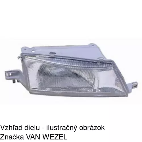 Hlavný reflektor 2910101E /POLCAR/ - obr. 2