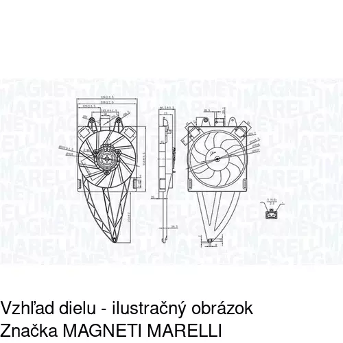 Ventilátory chladičov POLCAR 300323W2