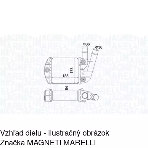 Chladiče vzduchu (Intercoolery) 3003J8-1 /POLCAR/ - obr. 1