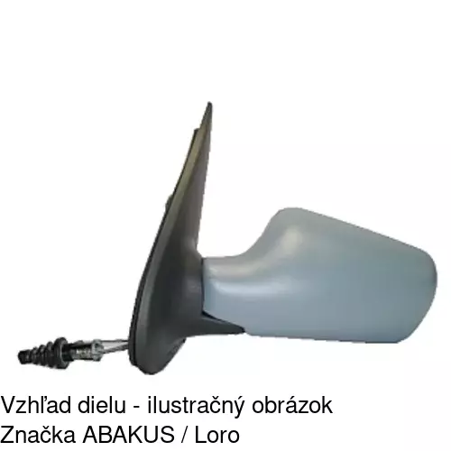 Vonkajšie zrkadlo 3005512E /POLCAR/ - obr. 3