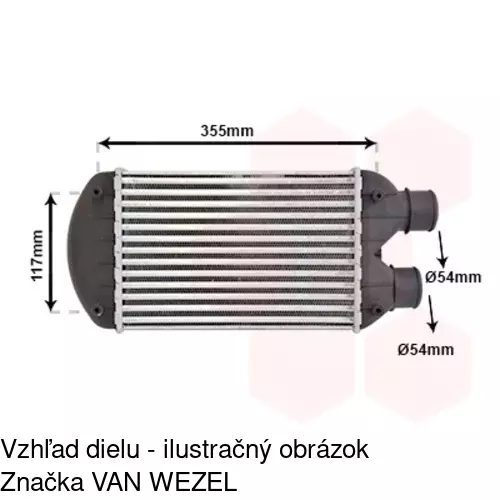 Chladiče vzduchu (Intercoolery) 3018J8-1 /POLCAR/ - obr. 4