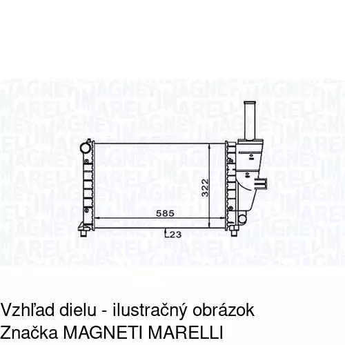 Chladiče vody 302208A1 /POLCAR/ - obr. 2