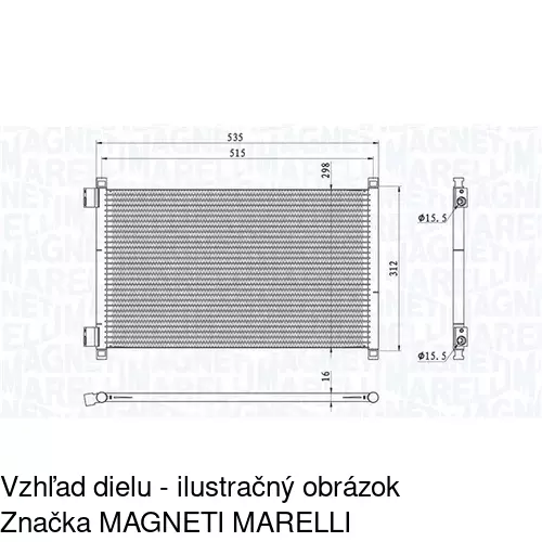 Chladiče klimatizácie 3022K8C2 /POLCAR/ - obr. 1