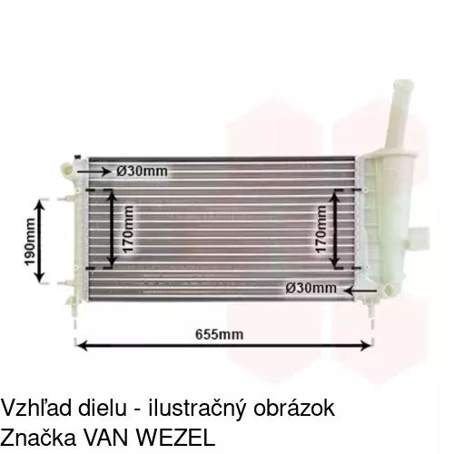 Chladiče vody 302308A1 /POLCAR/ - obr. 3