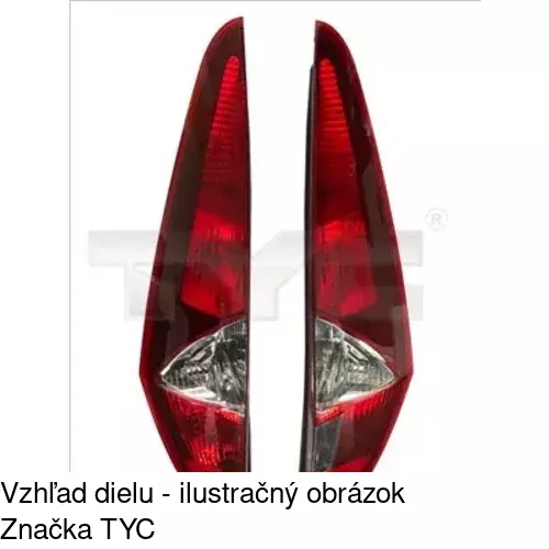 Zadné svetlo POLCAR 302387-E