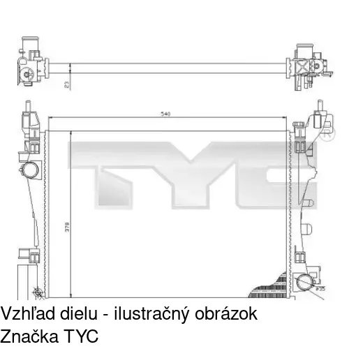 Chladiče vody POLCAR 3024083X