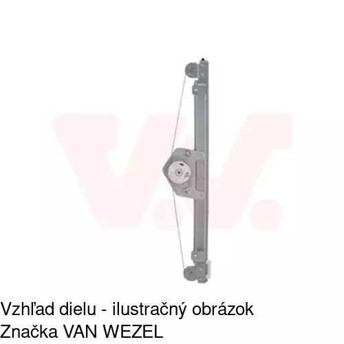 Elektrický mechanizmus okna dverí 3024PSE4 /POLCAR/ - obr. 4