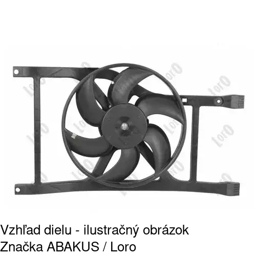 Ventilátory chladičov 303523W1X /POLCAR/ - obr. 2
