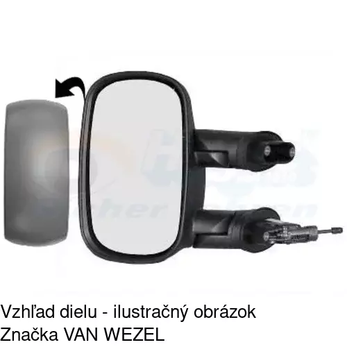 Vonkajšie zrkadlo 3040511M /POLCAR/ - obr. 5