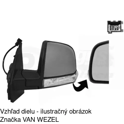 Vonkajšie zrkadlo 3042512M /POLCAR/ - obr. 1