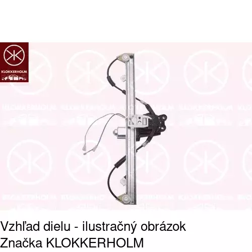 Elektrický mechanizmus okna dverí POLCAR 3042PSE2CE