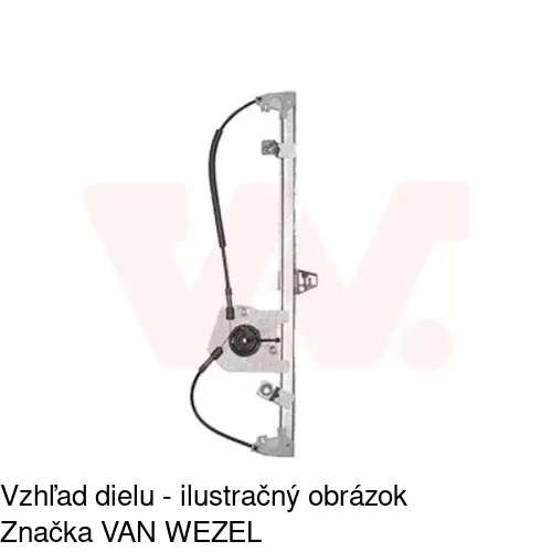 Elektrický mechanizmus okna dverí 3042PSE2CE /POLCAR/ - obr. 3