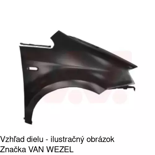 Predný blatník POLCAR 304402
