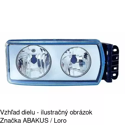 Hlavný reflektor 305609-E /POLCAR/ - obr. 1