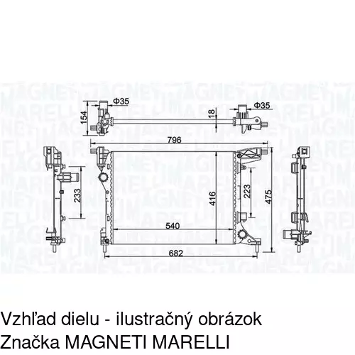 Chladiče vody POLCAR 30L1081X