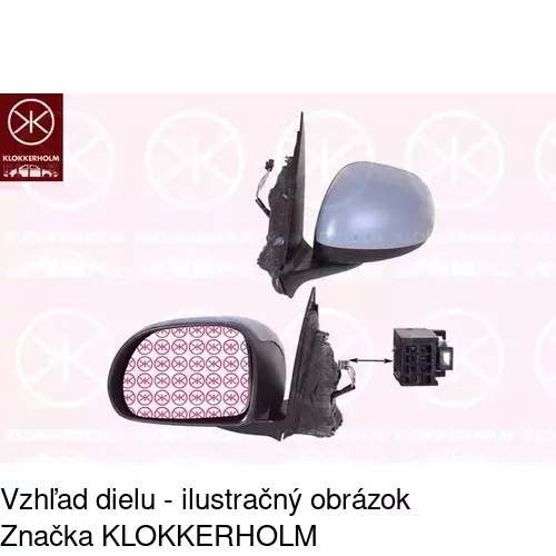 Vonkajšie zrkadlo 30L1524E /POLCAR/ - obr. 2