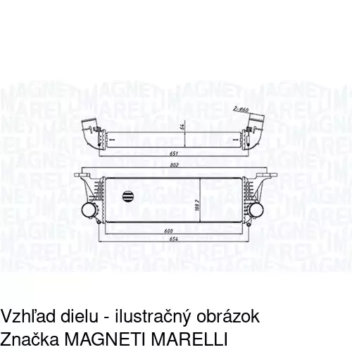Chladiče vzduchu (Intercoolery) POLCAR 30N1J81X