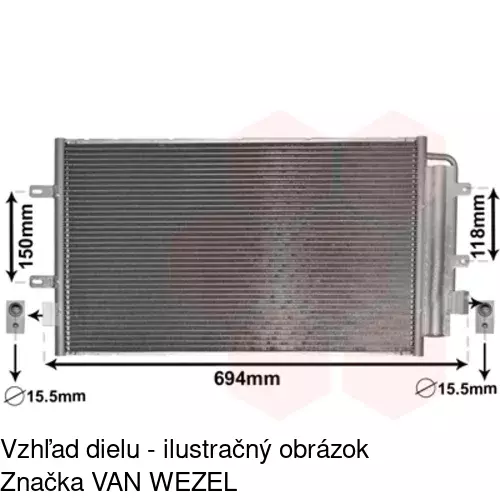 Chladiče klimatizácie 30N1K81X /POLCAR/ - obr. 3