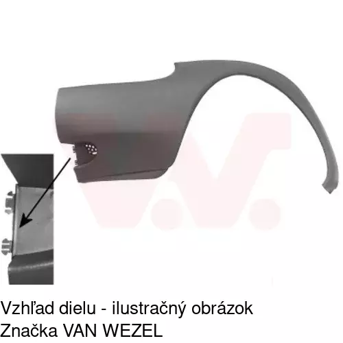 Rámik nárazníka 320018-1 /POLCAR/ - obr. 2