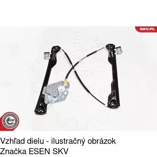 Elektrický mechanizmus okna dverí 3201PSE2 /POLCAR/ - obr. 2