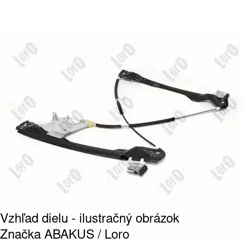 Elektrický mechanizmus okna dverí 3201PSE3 /POLCAR/ - obr. 5