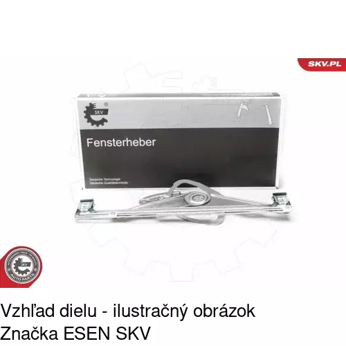 Mechanizmus sťahovania okna elektrický bez motora 3202PSG1 /POLCAR/ - obr. 3