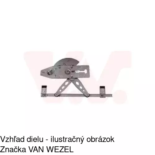 Mechanizmus sťahovania okna elektrický bez motora 3202PSG4 /POLCAR/ - obr. 2