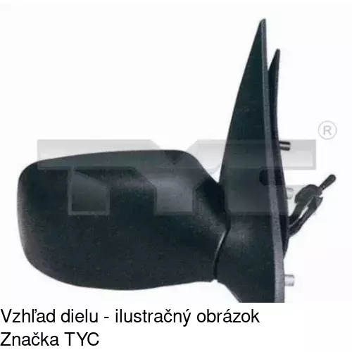 Vonkajšie zrkadlo 3209512M /POLCAR/ - obr. 3