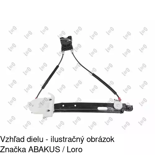 Elektrický mechanizmus okna dverí 3219PSE4E /POLCAR/ - obr. 2